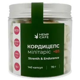 Капсули Кордицепс Мілітаріс + B3 140 шт. (курс 70 днів) 70 г 
