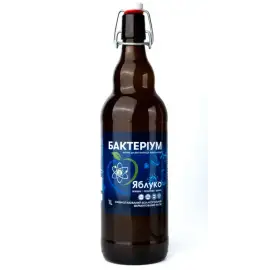 Пробіотичний напій Bacterium зі смаком яблука, 1 л в склі