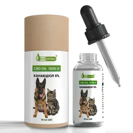 Олія СBD КБД для тварин 1500 мг 5%