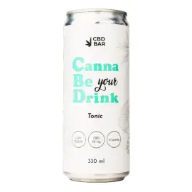 Напій CannaBeDrink TONIC вітамінізований середньогазований з Канабідіолом, 330 мл