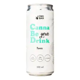 Напій CannaBeDrink TONIC вітамінізований середньогазований з Канабідіолом, 330 мл