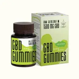 CBD ведмедики + мелатонін "Зелене яблуко"