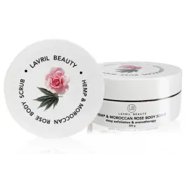 Зволожуючий конопляний скраб для тіла з марокканською трояндою, 250 г