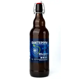 Пробіотичний напій Bacterium зі смаком яблука, 1 л в склі
