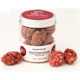 CBD Цукерки-бутони "Panther Mood", 250 мг КБД, 5 г мухомора пантерного, 10 шт